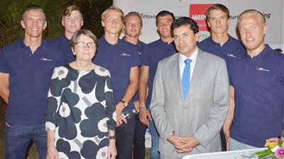 وزيرالرياضة يشهد احتفالية سفارة فلندا بكأس ديفيز العالمي للتنس رجال..