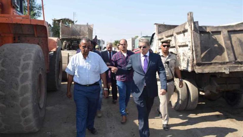 محافظ المنيا يتأكد