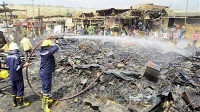 السيطرة على حريق في مقلب قلابشو ببلقاس