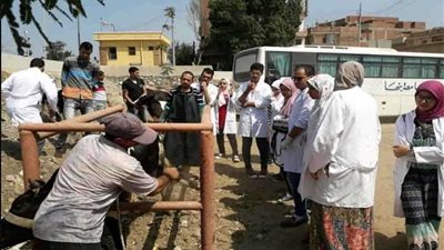 قافلة بيطرية لجامعة بنها بـ