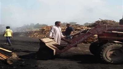 إزالة 10 مكامير فحم ملوثة للبيئة بالسنبلاوين