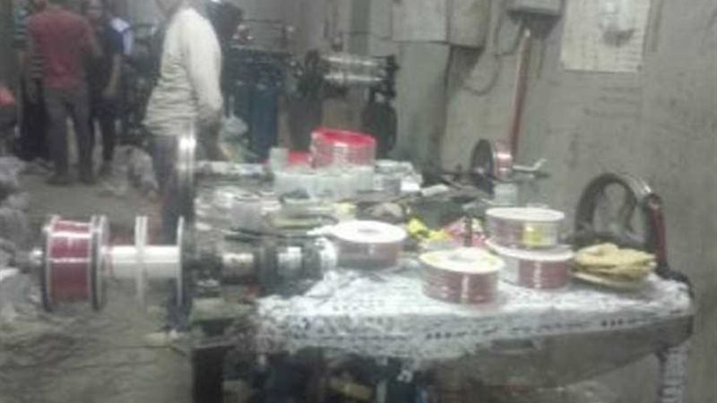 ضبط مصنع لإنتاج الأدوات