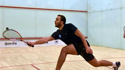يوسف سليمان يصعد لدور قبل نهائي فى بطولة كويكلينك الدولية للاسكواش