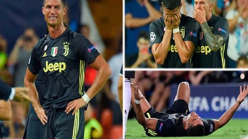 طرد رونالدو في أولى