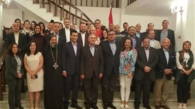 وزير الري يلتقي الجالية المصرية على هامش زيارته لإثيوبيا