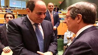 الرئيس السيسي يلتقي نظيره القبرصي