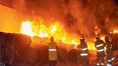 نشوب حريق في 3 مغذيات كهربائية بوحدة توزيع دكرنس