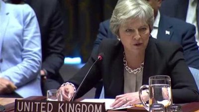 ماي تحذر في كلمتها أمام مجلس الأمن من تلاشي إنجازات الحرب ضد أسلحة الدمار الشامل
