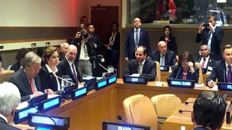 السيسي: التغير المناخي