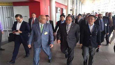 وفد برلماني ياباني في زيارة لمطار برج العرب بالإسكندرية