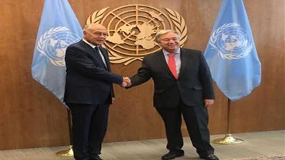أبو الغيط يعقد جلسة مباحثات مع سكرتير عام الأمم المتحدة
