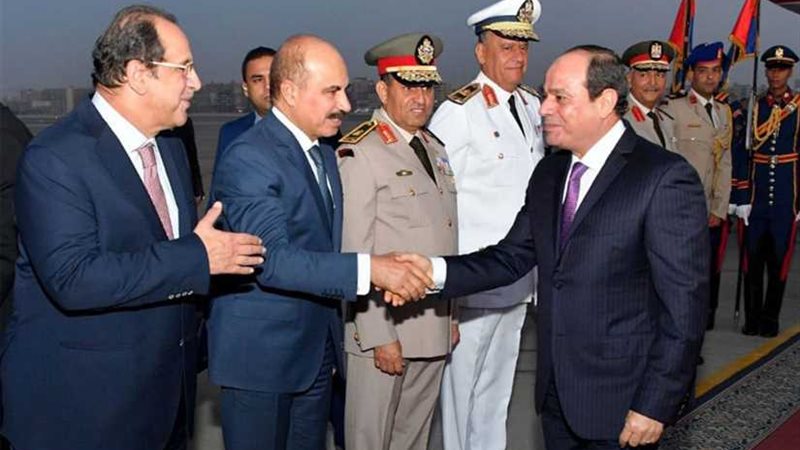 لحظة وصول الرئيس