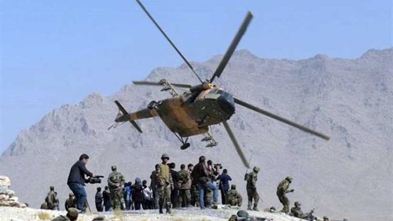 تحطم مروحية تابعة