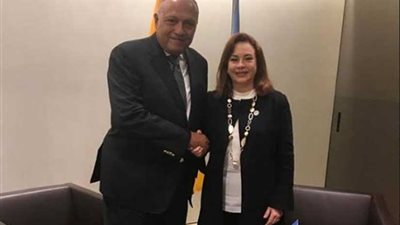 في ختام لقاءاته: شكري يلتقي الرئيسة الجديدة للجمعية العامة للأمم المتحدة