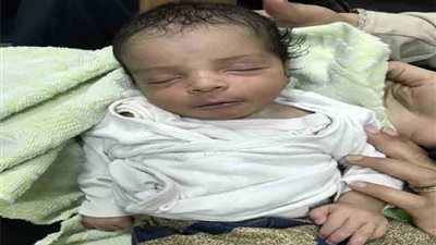 العثور على طفل حديث الولادة ببدروم مستشفى الغنايم