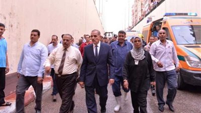 محافظ أسيوط يشهد تنفيذ سيناريو محاكاة لهطول أمطار غزيرة.. (صور)