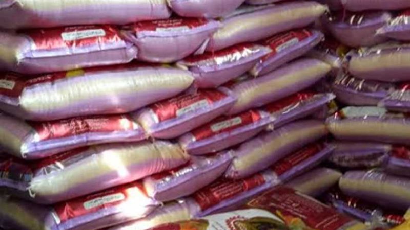 ضبط 16 طن أرز مجهول