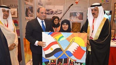 الرئيس يتفقد أنشطة الملتقى العربي الأول لمدارس ذوي الاحتياجات الخاصة