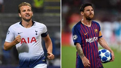 ميسي يقود برشلونة وهاري كين ممثلاً لتوتنهام في موقعة دوري الابطال