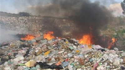 حرق القمامة يصيب صدور مواطني طنطا