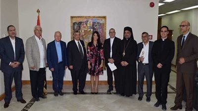 وزيرة السياحة تلتقي بالوفد الكاثوليكي الإيطالي الذي يزور مصر