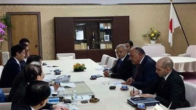 وزير الخارجية يلتقي أعضاء رابطة الصداقة البرلمانية اليابانية المصرية