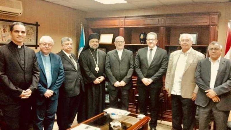 وزير الآثار يستقبل