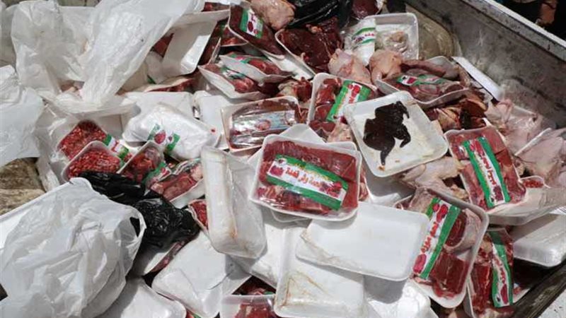 إعدام 15 كيلو أغذية