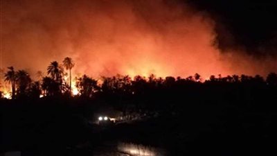 رفع حالة الطواريء بالوادي الجديد للسيطرة علي حريق الراشدة