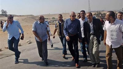 جولة لمحافظ الجيزة بالمنطقة الأثرية وطريق المنصورية