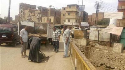 حملات مكثفة لرفع الإشغالات ونظافة شنوان بـ”المنوفية“