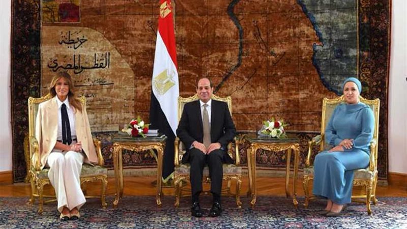 زوجة ترامب في ضيافة