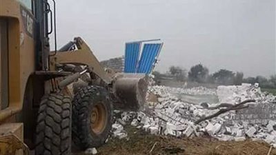 إزالة 43 حالة تعدى على الأرض الزراعية ببني مزار بالمنيا