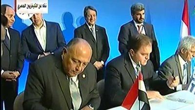 مراسم توقيع اتفاقيات بين مصر واليونان بحضور السيسي (فيديو)