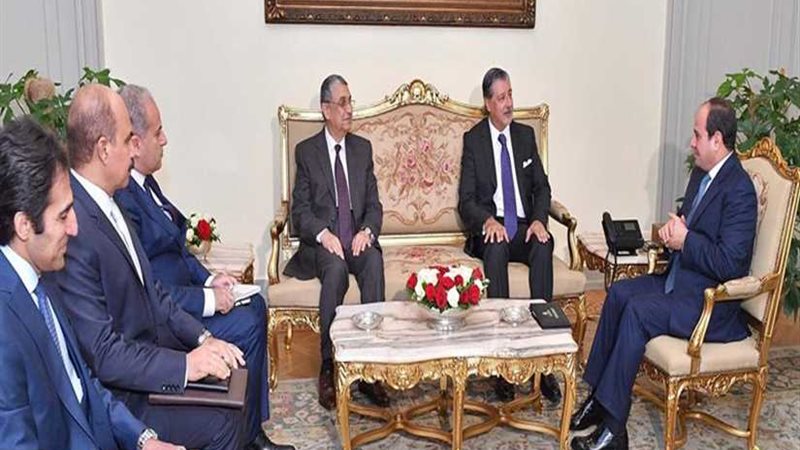 الرئيس السيسي يستقبل