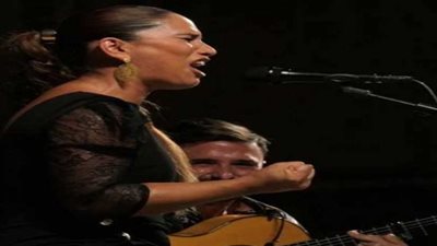 ثنائي اسبانى فى حفل فلامنكو غنائي بمسرح الجمهورية