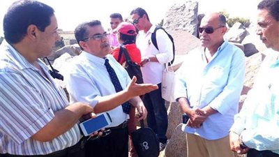 وفد يابانى يزور معبد بهبيت الحجارة بسمنود