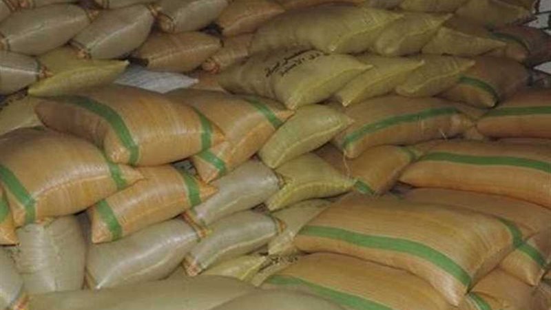 ضبط 55 طن أرز شعير