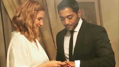 اطلالة هنا شيحة فى عقد قرانها على أحمد فلوكس تثير إعجاب جمهورها 