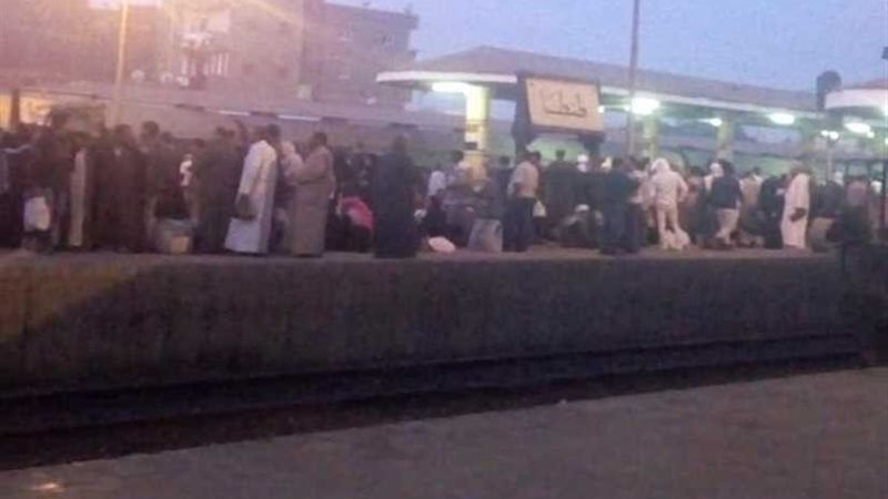 زحام محطة سكة حديد