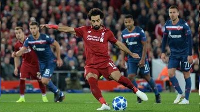 «صلاح» يُسجل هدفه الثاني في شباك النجم الأحمر بدوري الأبطال