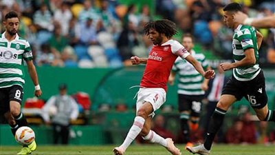 أرسنال النني يفوز على لشبونة بهدف نظيف بالدوري الأوروبي