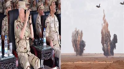 رئيس الأركان يشهد المرحلة الرئيسية للمناورة بالذخيرة الحية 