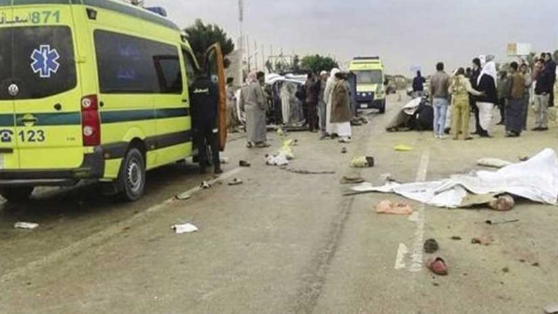 خروج المصابين بحادث