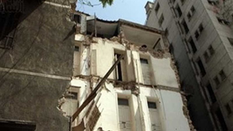 انهيار جزئى لعقار