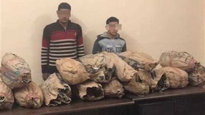 ضبط سيارة ربع نقل محملة بـ20 كيلو بانجو بمركز أبنوب