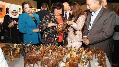 وزيرة الثقافة تفتتح مهرجان الحرف التراثية