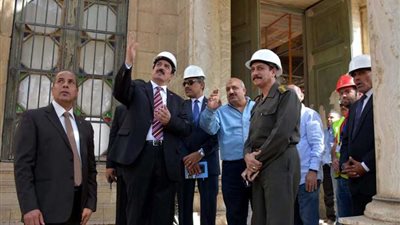 محافظ القليوبية يتفقد أعمال ترميم قصر محمد علي