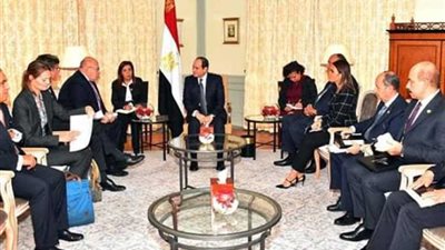 الرئيس السيسي يلتقي بوزير الاقتصاد والطاقة الألماني