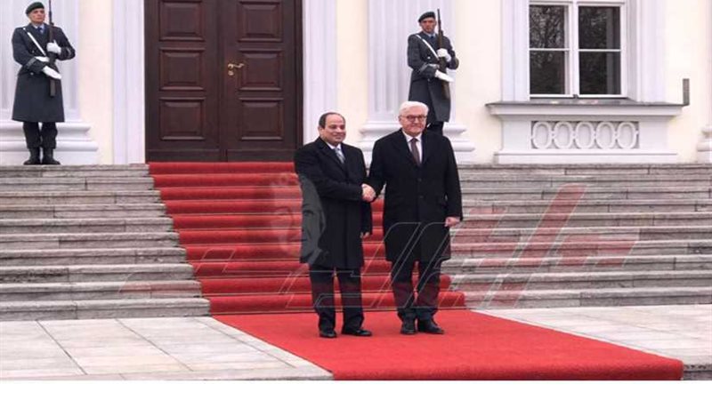 استقبال الرئيس السيسي